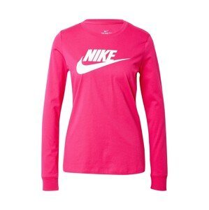 Nike Sportswear Tričko  fuchsiová / bílá