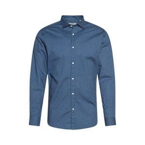 JACK & JONES Košile  marine modrá / nebeská modř / bílá