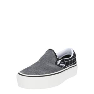 VANS Slip on boty 'UA Classic Slip-On Platform'  bílá / šedá / černá