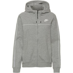 Nike Sportswear Mikina  šedý melír / bílá