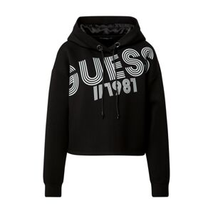 GUESS Sweatshirt  černá / bílá