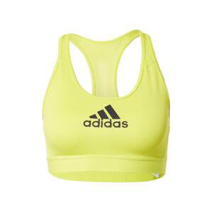 ADIDAS PERFORMANCE Sportovní podprsenka  citronově žlutá / černá