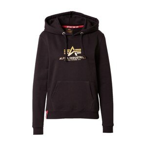 ALPHA INDUSTRIES Mikina  zlatá / černá