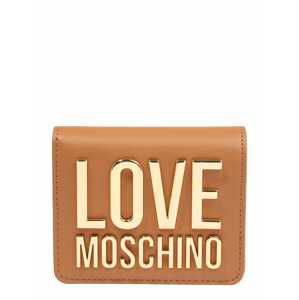 Love Moschino Peněženka  koňaková / zlatá