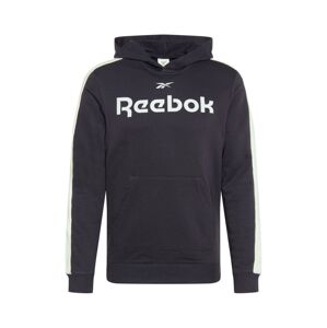 Reebok Sport Sportovní mikina  černá / bílá