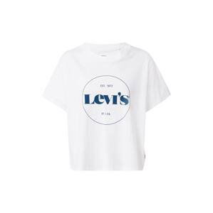 LEVI'S Tričko  marine modrá / bílá