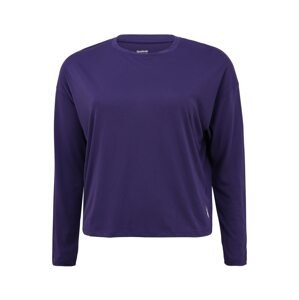 Reebok Sport Funkční tričko  tmavě fialová / bílá