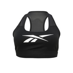 Reebok Sport Sportovní podprsenka  černá / bílá