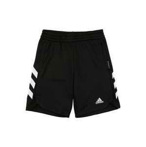 ADIDAS PERFORMANCE Sportovní kalhoty  černá / bílá