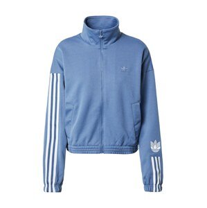 ADIDAS ORIGINALS Mikina s kapucí  chladná modrá / bílá