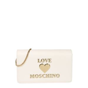 Love Moschino Taška přes rameno  bílá / zlatě žlutá