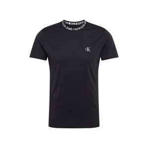 Calvin Klein Jeans Shirt  černá / bílá