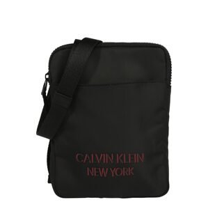 Calvin Klein Taška přes rameno  černá / světle červená