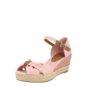 TOMMY HILFIGER Sandály 'BASIC OPEN TOE MID WEDGE'  růžová