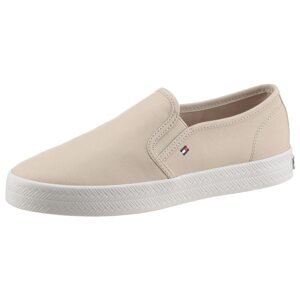 TOMMY HILFIGER Slip on boty  barva vaječné skořápky