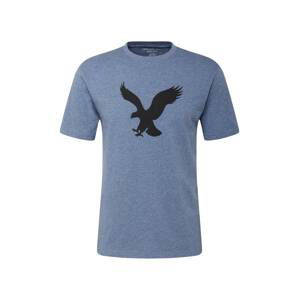 American Eagle Košile 'OXFORD'  modrá / modrý melír