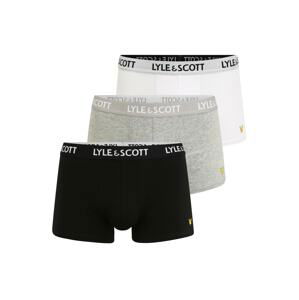 Lyle & Scott Boxerky 'BARCLAY'  bílá / černá / šedý melír