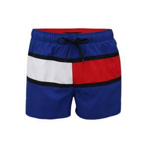 Tommy Hilfiger Underwear Plavecké šortky 'Runner'  bílá / červená / modrá / černá
