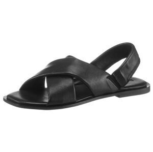 TAMARIS Páskové sandály  černá