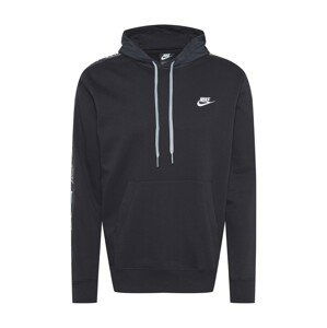 Nike Sportswear Mikina  černá / bílá