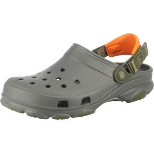 Crocs Pantofle  tmavě šedá / khaki / oranžová