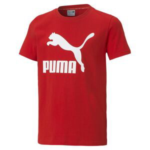 PUMA Tričko  bílá / červená