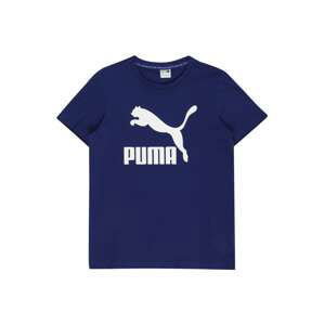 PUMA Tričko  námořnická modř / bílá