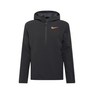 NIKE Sportovní bunda  černá / oranžová