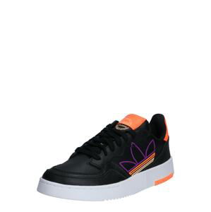 ADIDAS ORIGINALS Tenisky 'SUPERCOURT'  černá / oranžová / fialová