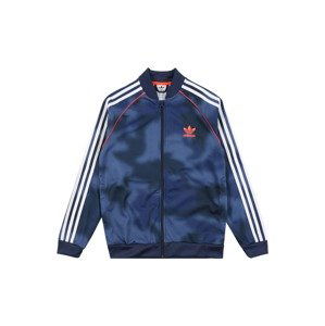 ADIDAS ORIGINALS Přechodná bunda  modrá / bílá / oranžová / kouřově modrá