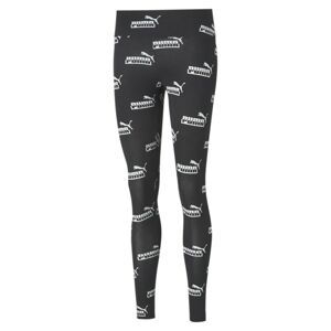 PUMA Leggings  černá / bílá