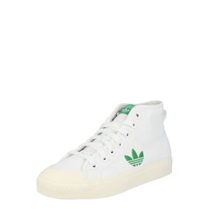 ADIDAS ORIGINALS Kotníkové tenisky 'NIZZA TREFOIL HI W'  bílá / zelená