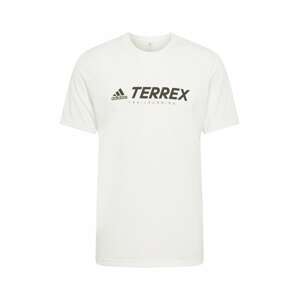 adidas Terrex Funkční tričko  bílá / černá