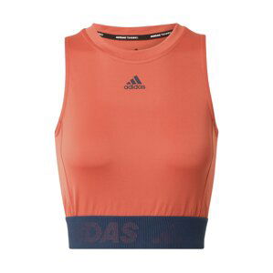 ADIDAS PERFORMANCE Sportovní top  oranžově červená / tmavě modrá