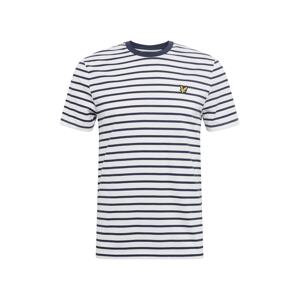 Lyle & Scott Tričko  bílá / námořnická modř