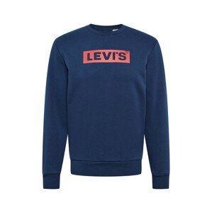 LEVI'S Mikina  tmavě modrá / světle červená