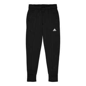 ADIDAS PERFORMANCE Sportovní kalhoty  černá / bílá