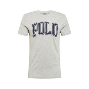 POLO RALPH LAUREN Tričko  šedý melír / marine modrá / bílá