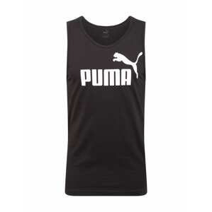 PUMA Funkční tričko  černá / bílá