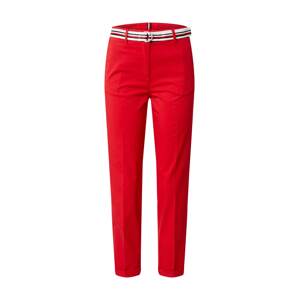 TOMMY HILFIGER Chino kalhoty  červená / bílá / černá