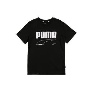 PUMA Tričko 'Rebel'  černá / bílá