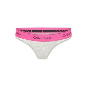 Calvin Klein Underwear Tanga  šedá / pink / černá