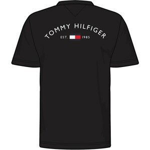 TOMMY HILFIGER Tričko  červená / černá / bílá