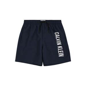 Calvin Klein Swimwear Plavecké šortky  noční modrá / bílá