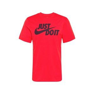 Nike Sportswear Tričko 'Just Do It'  světle červená / černá