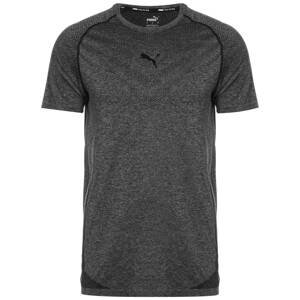 PUMA Funkční tričko  černý melír / šedý melír