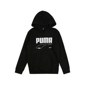 PUMA Mikina 'Rebel'  černá / bílá