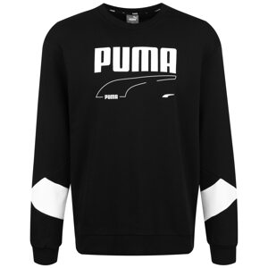 PUMA Mikina 'REBEL'  černá / bílá