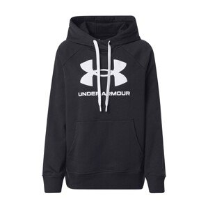 UNDER ARMOUR Sportovní mikina  černá / bílá