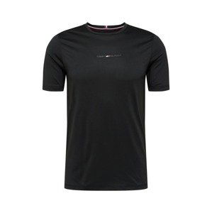 Tommy Sport Funkční tričko  černá / tmavě modrá / červená / bílá